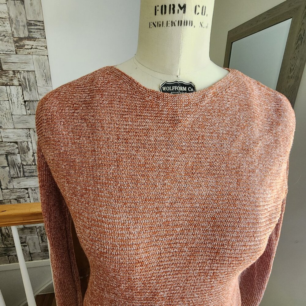 J. CREW Rust Orange Knit Sweater Size XXS - Picture 3 of 8